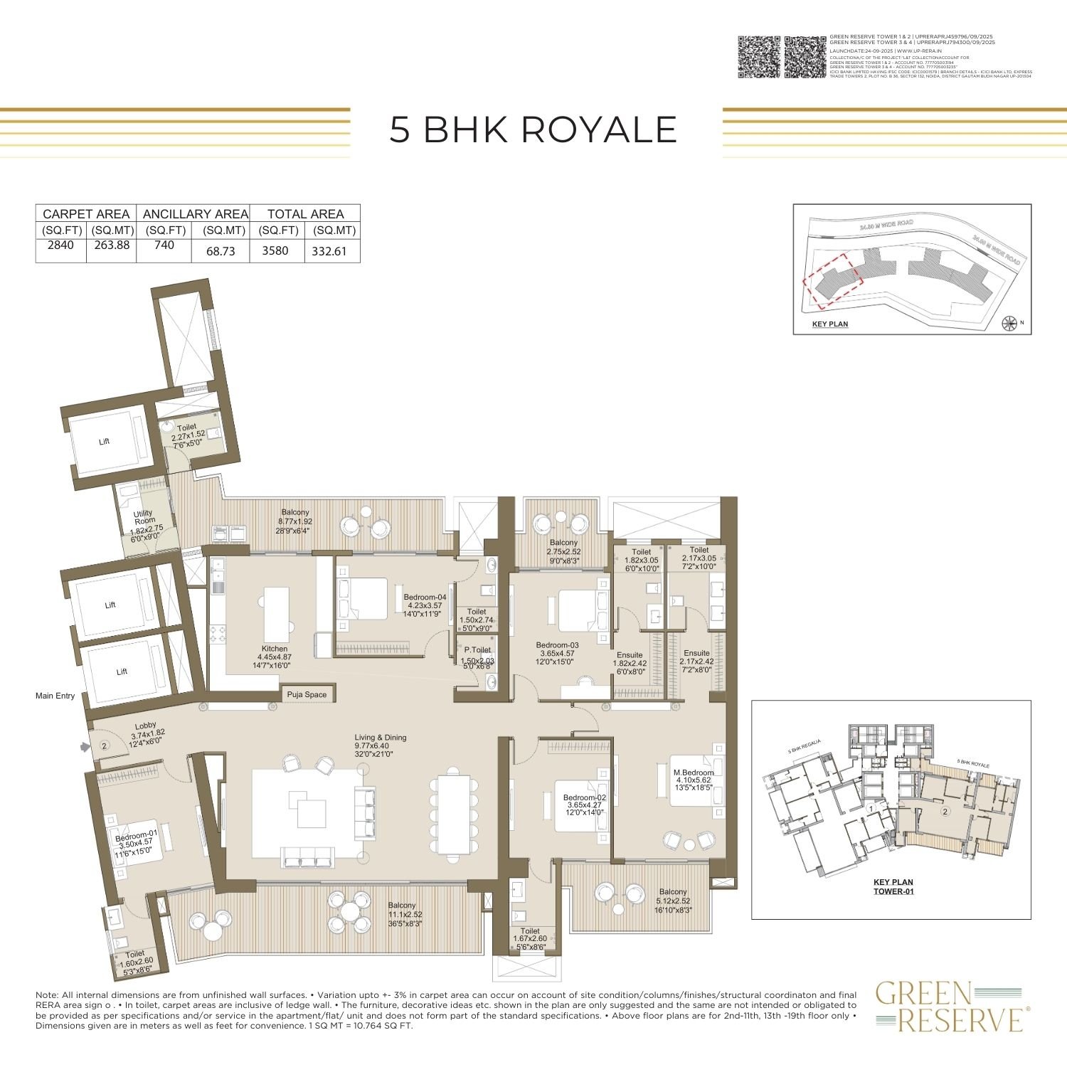 5BHK Royale Floor Plan