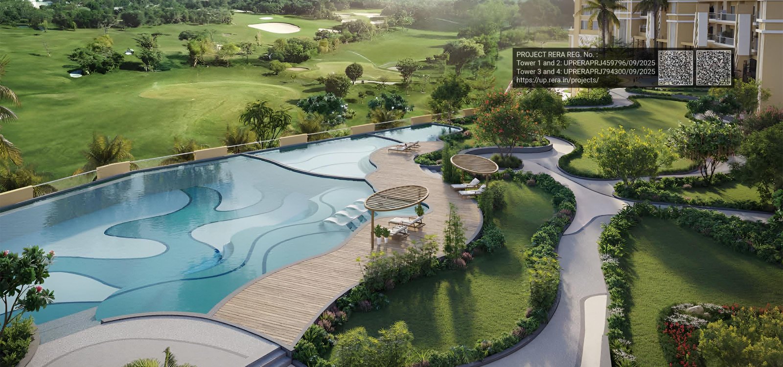 Aerial view of the L&T Green Reserve property